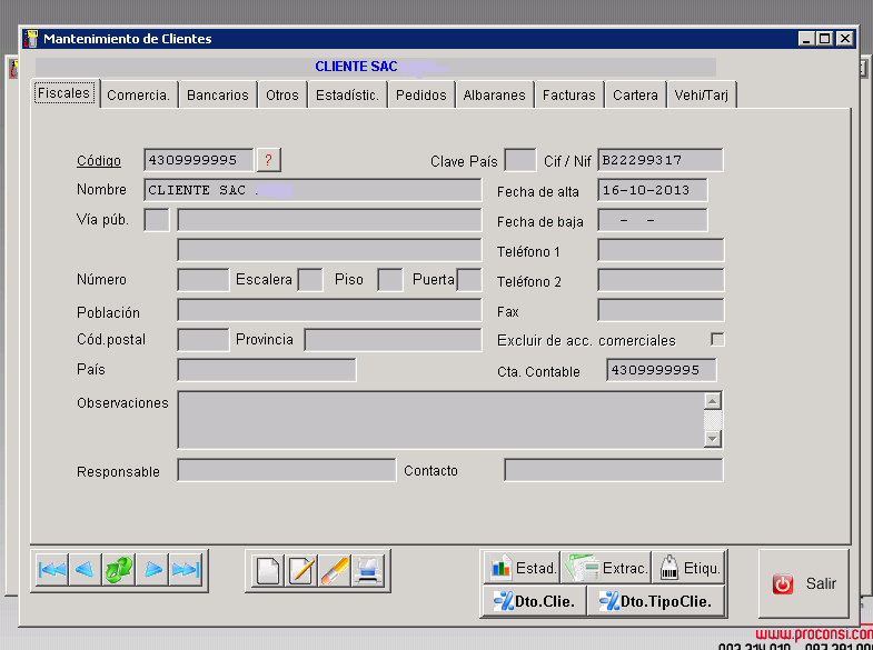 Clientes Contable Sac