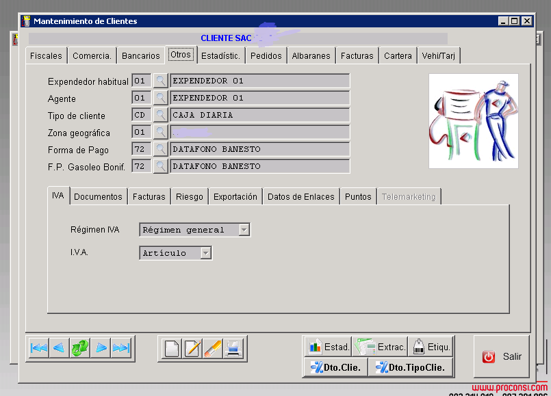 Clientes datos Sac